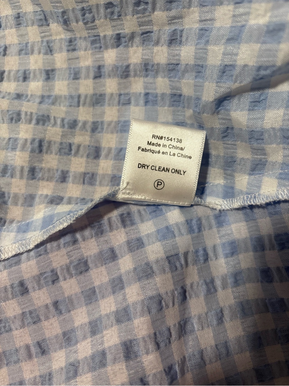 STAUD Marsh Mini Dress Sky Gingham V-Neck with Open Back Tie Size M NWT - Picture 8 of 8